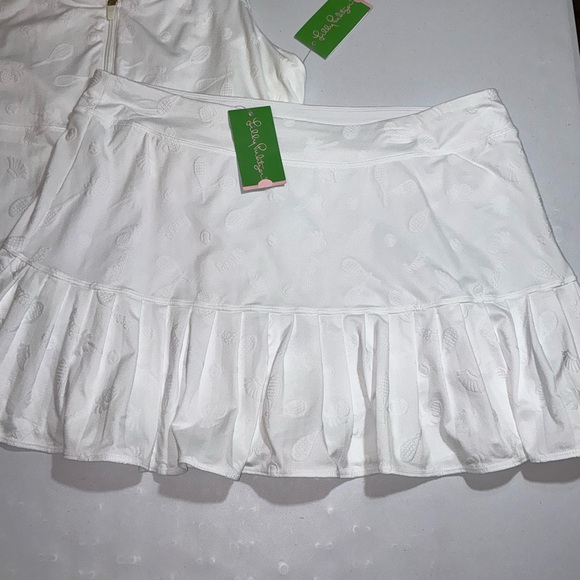 Lilly Pulitzer NWT 2 Piece Kalila Tennis Bra Tank & Taye Skort Size XL 🎾 - Picture 13 of 16